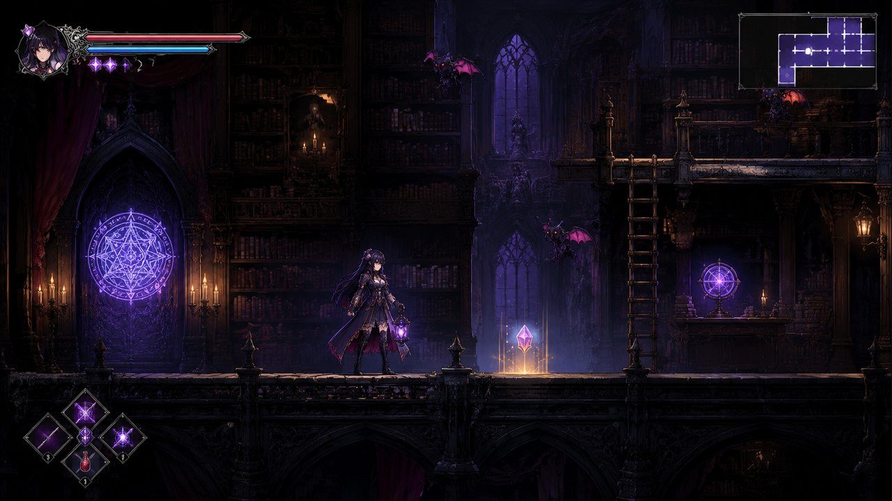 哥特少女勇闯恶魔城2 角色路线 资料图 7